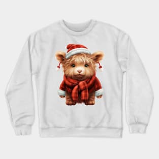 Christmas Baby Highland Cow #5 Crewneck Sweatshirt